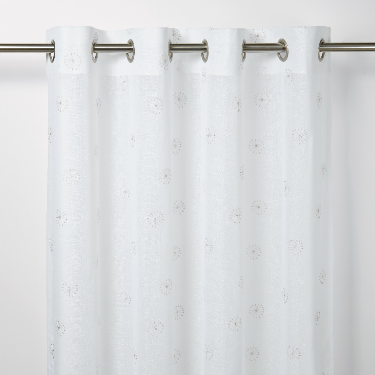 Perdea Jaspe, alb, 2.6 x 1.4 m  GoodHome