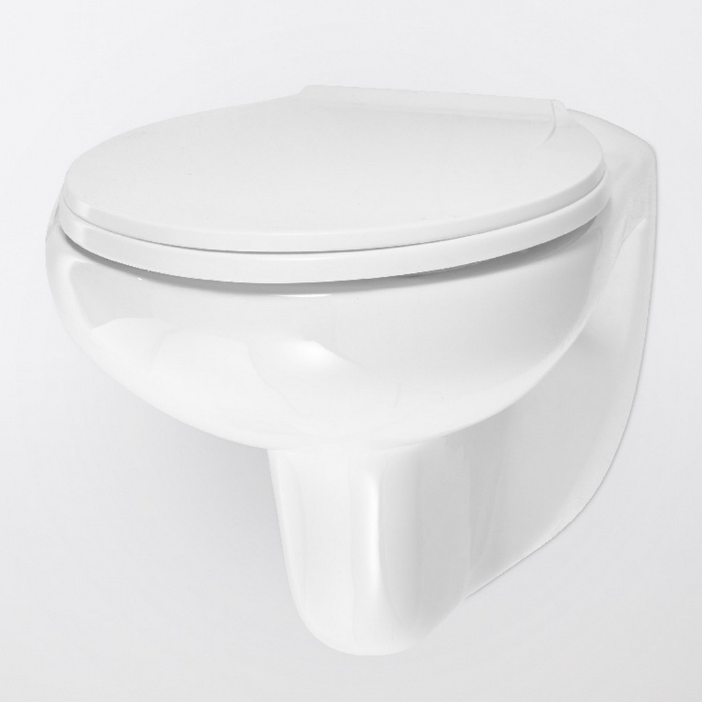 Vas WC suspendat Arkus, portelan, 35 x 53.5 x 39.5 cm, capac polipropilena, alb