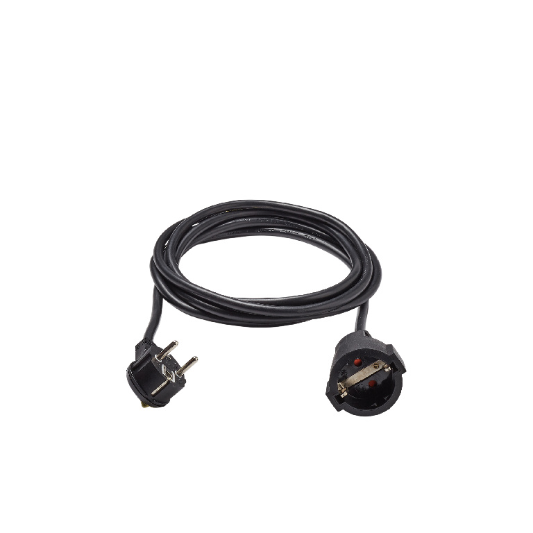 Cablu Prelungitor 1 priza,fisa stecher, negru, 16 A, H05VV-F, 1.5 mmp x 3 m  Diall