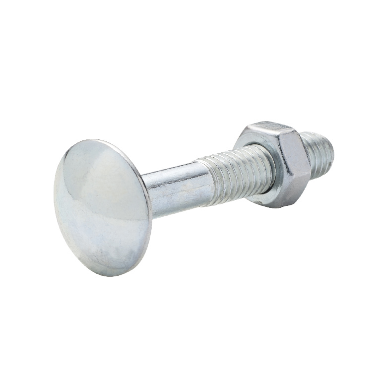 Surub cu cap bombat si gat patrat DIALL, 5 x 30 mm, otel