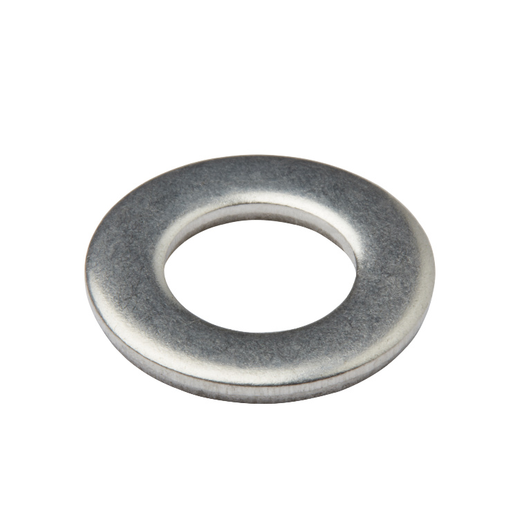 Saiba plata medie s/s A2 Diall, din otel inoxidabil M8, 10 bucati, argintiu