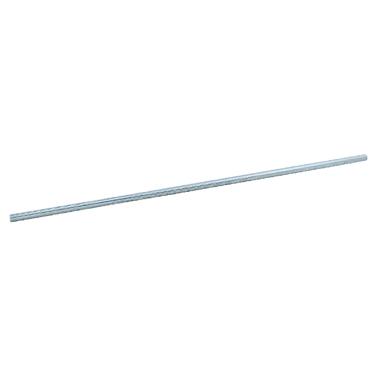 Tija filetata Diall, din otel-carbon M10, 1 m, argintiu