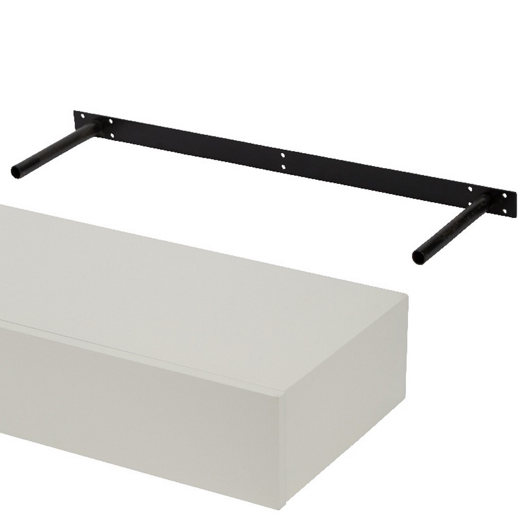 Polita cu sertar FORM Rigga, MDF, 60 x 23 x 10 cm, alb