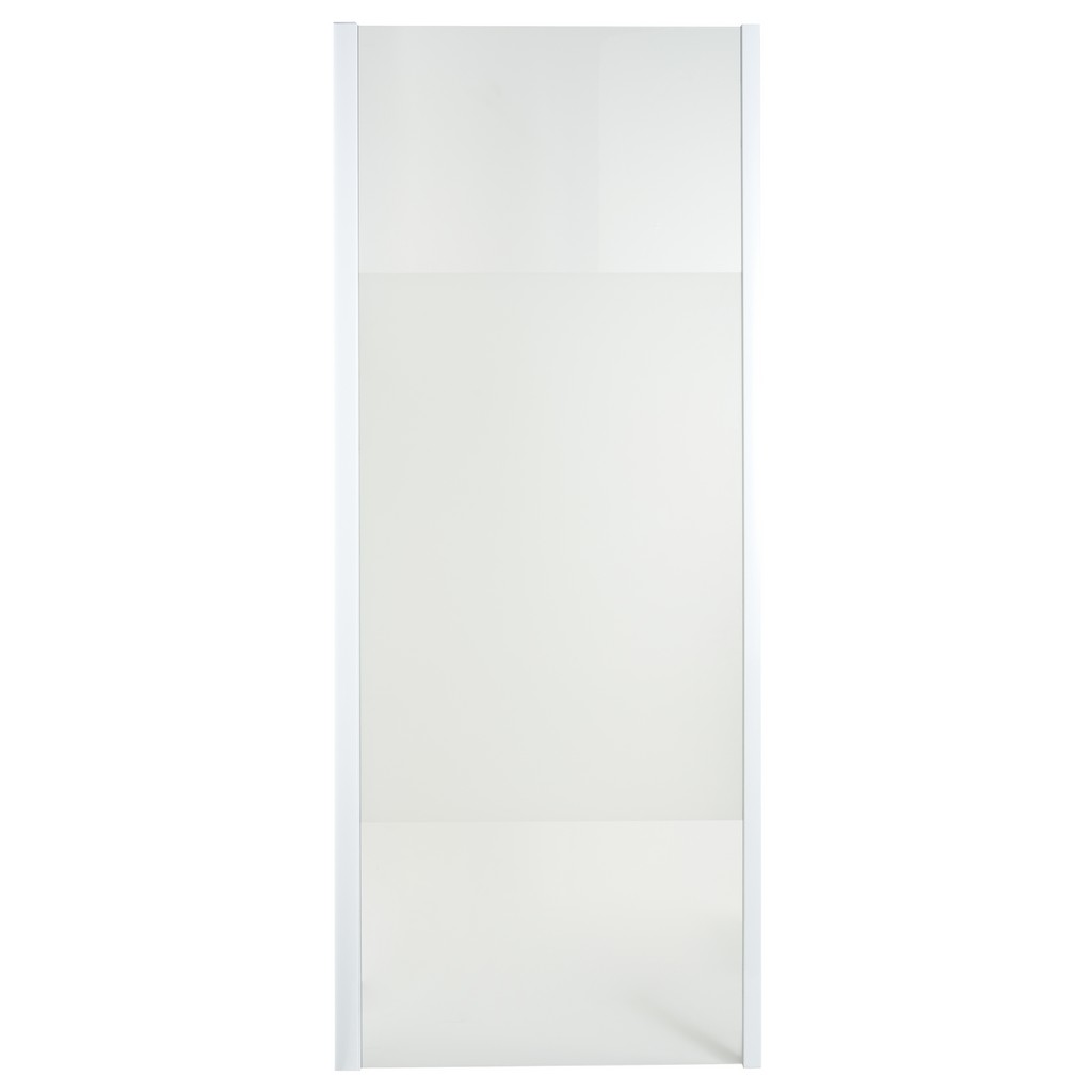 Paravan dus Cooke & Lewis Onega, aluminiu, sticla securizata 5mm, 90 x 190 cm, alb