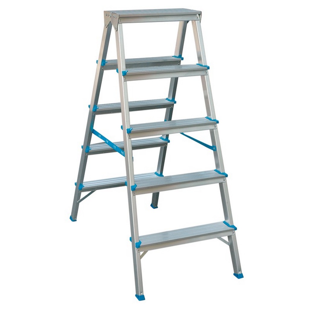 Scara aluminiu, 2 x 5 trepte, 108 cm  Mac Allister
