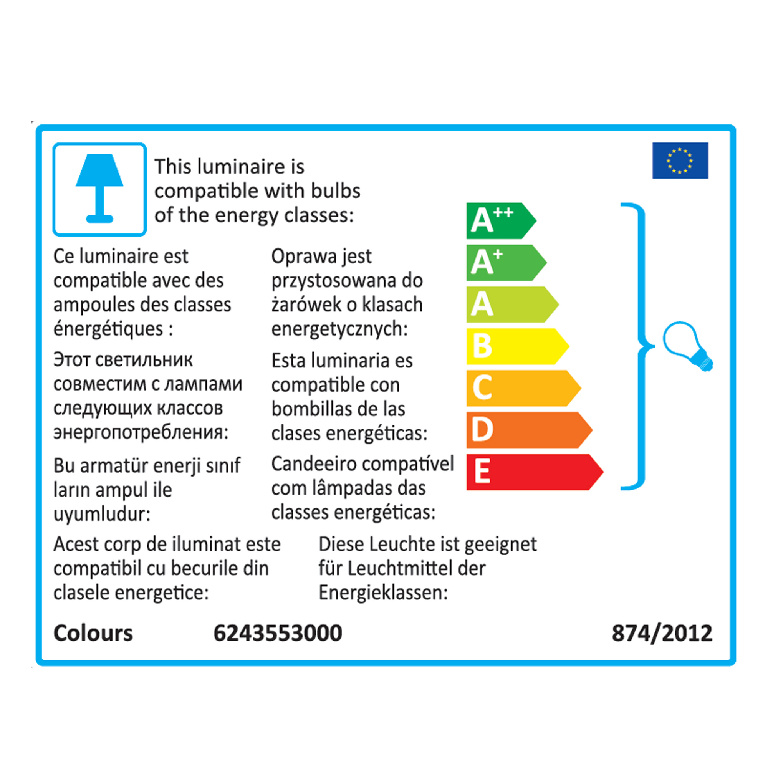 Plafoniera COLOURS Mantus, 5 x 40W, argintiu