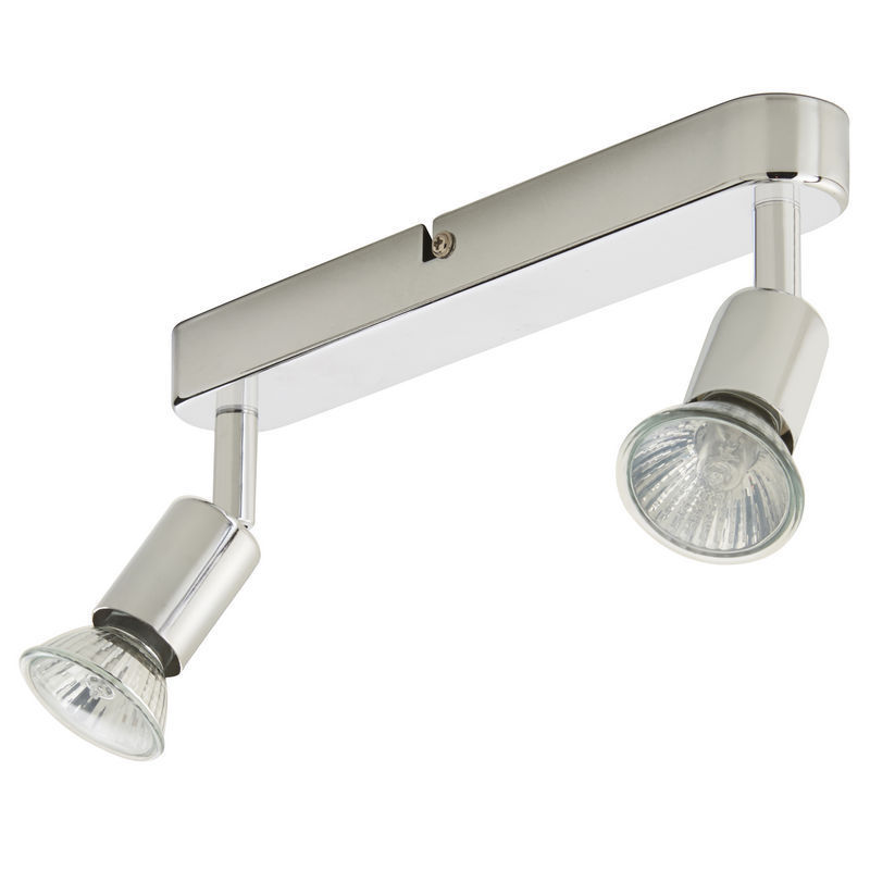 Spot LED Colours Sasha, GU10, 2 x 50W, argintiu