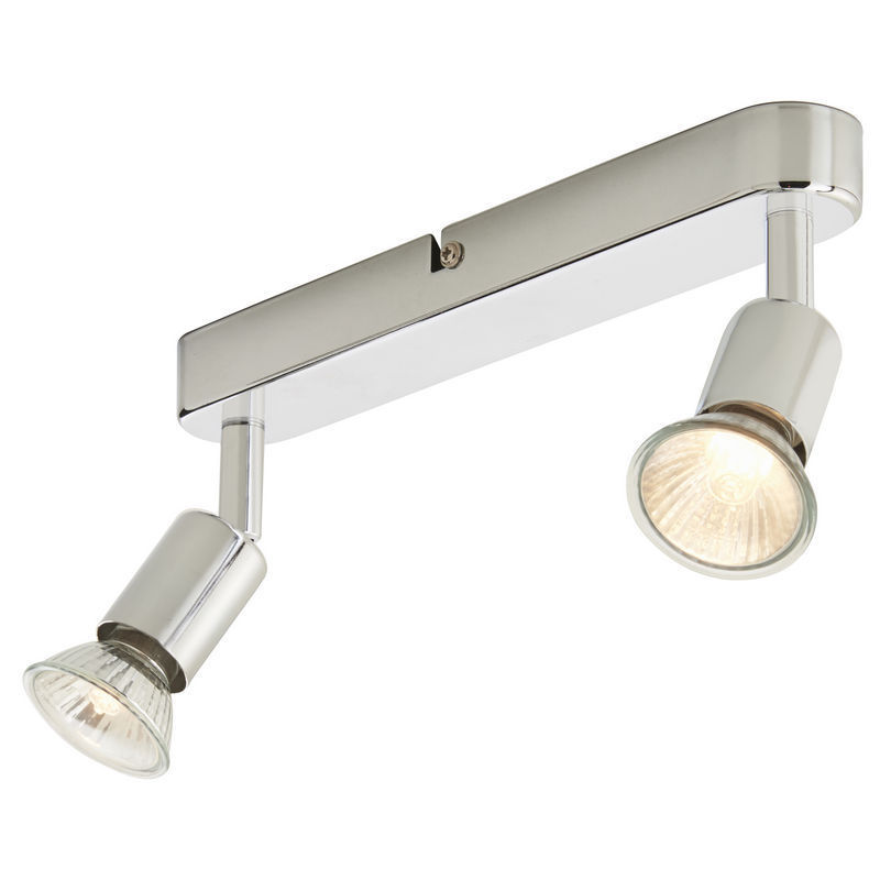 Spot LED Colours Sasha, GU10, 2 x 50W, argintiu