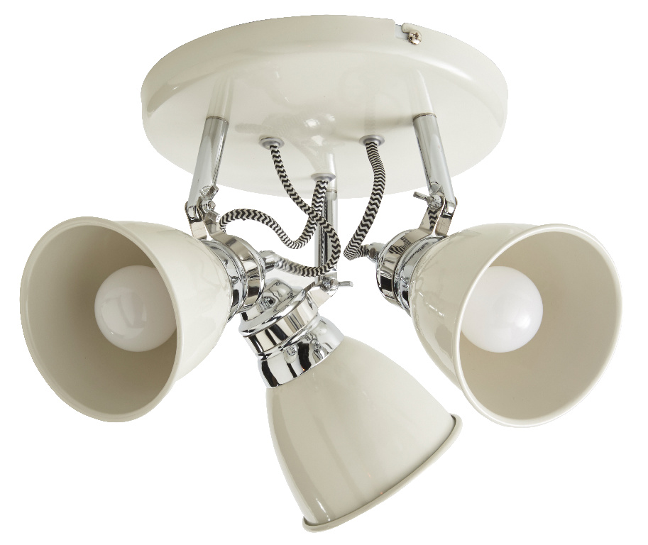 Spot COLOURS Hippolyta R5016001-3, E14, 3 x 28W, IP20, alb