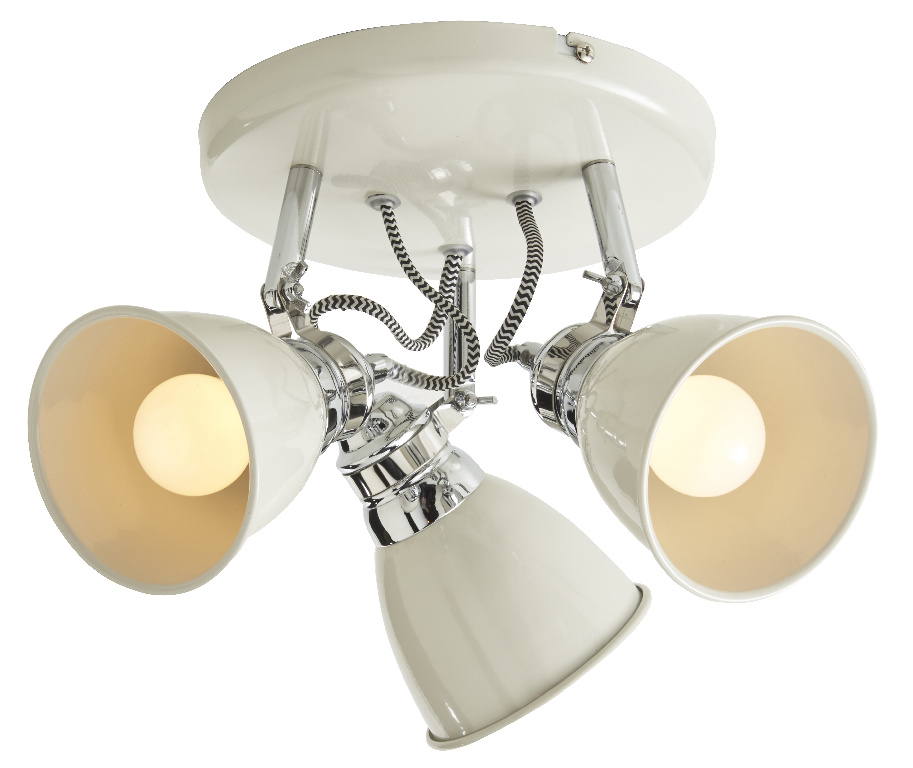 Spot COLOURS Hippolyta R5016001-3, E14, 3 x 28W, IP20, alb