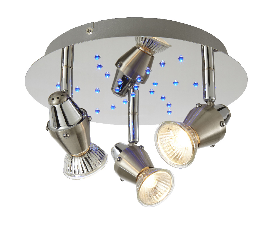Spot LED COLOURS Ceraon, 3 x 50W, IP20, argintiu