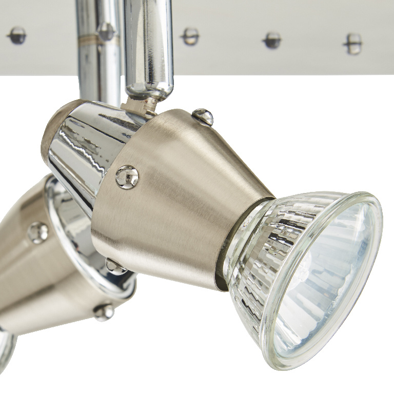 Plafoniera LED COLOURS Ceraon, GU10, 6 x 50W, argintiu