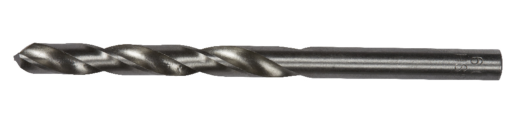 Burghiu pentru metal Forge Steel, HSS DIN 338, negru, 6 x 93 mm, otel