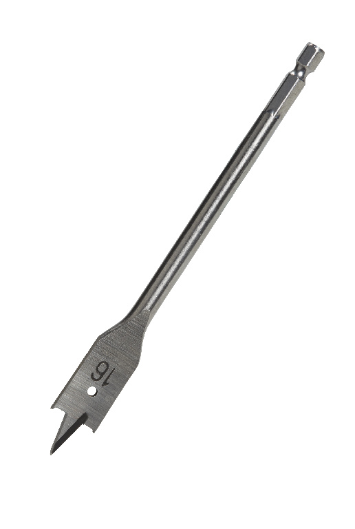 Burghiu plat pentru lemn Universal, gri, 16 mm, otel