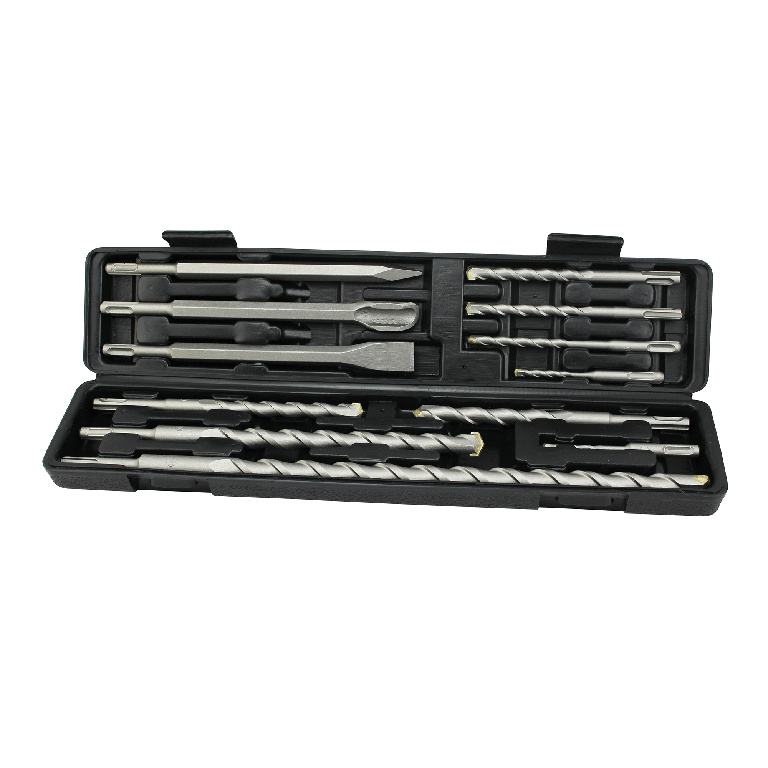 Set mix burghie beton Universal Fit, SDS plus, negru, 480 x 100 mm, otel