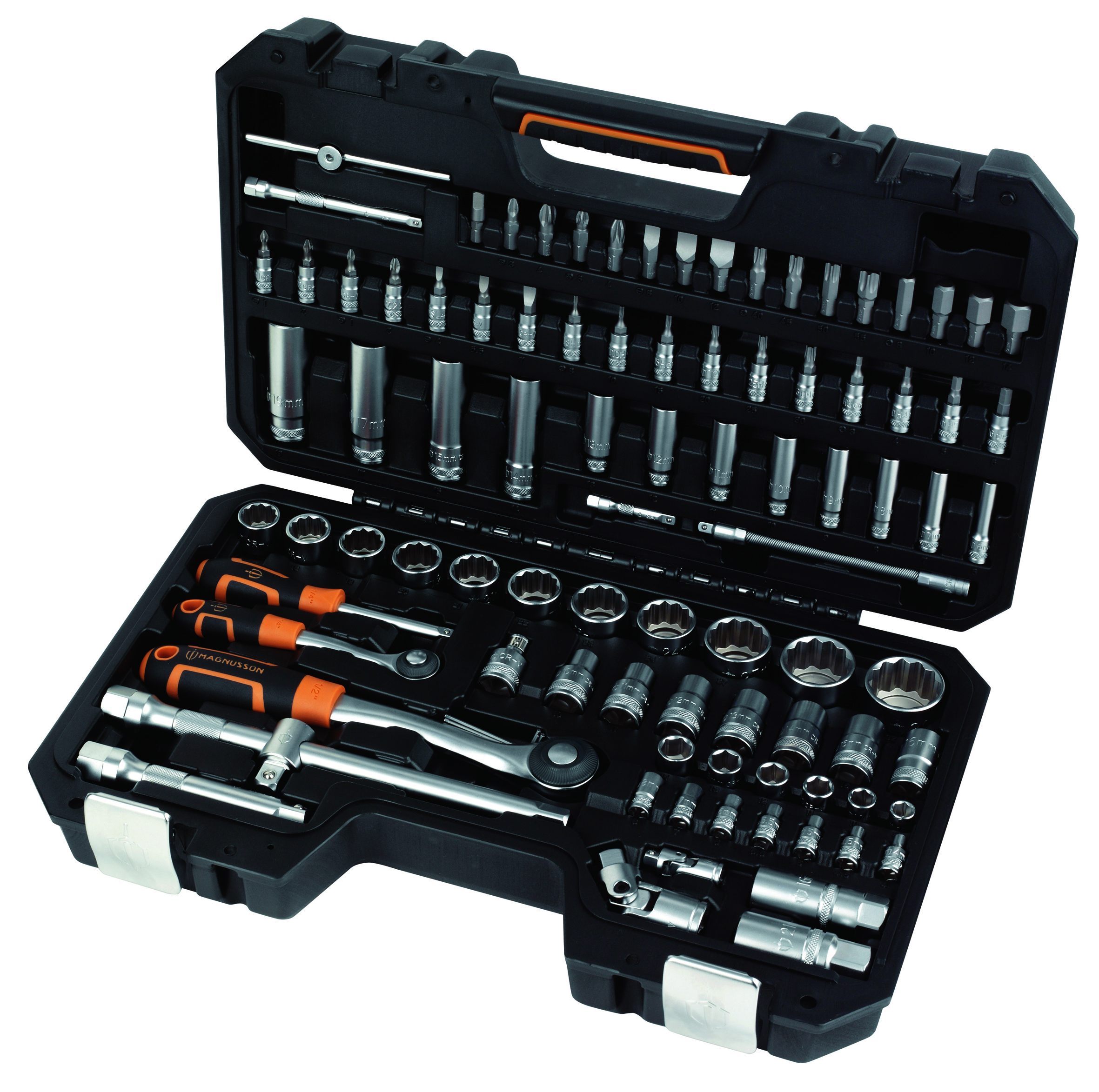 Set 94 piese, chei tubulare, otel  Magnusson