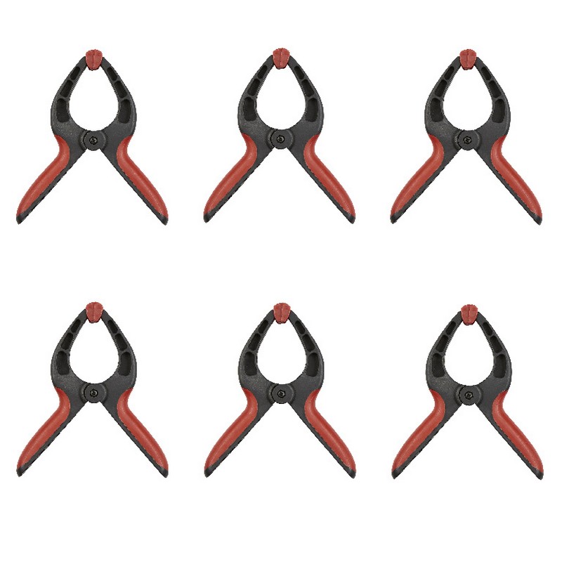 Set 6 cleme cu arc Magnusson, plastic