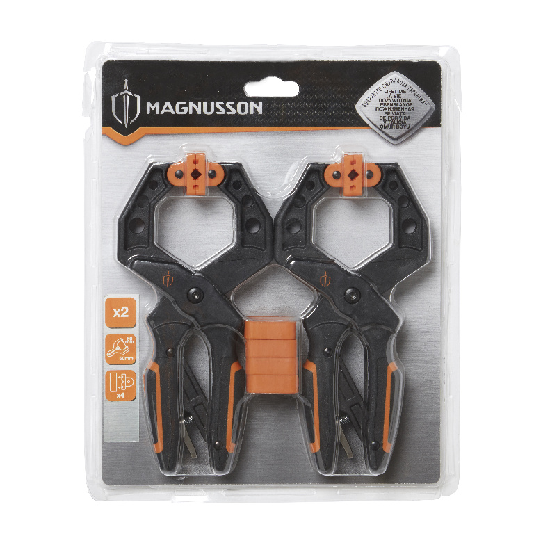 Set 2 cleme MAGNUSSON GR5, 50 x 60mm, plastic