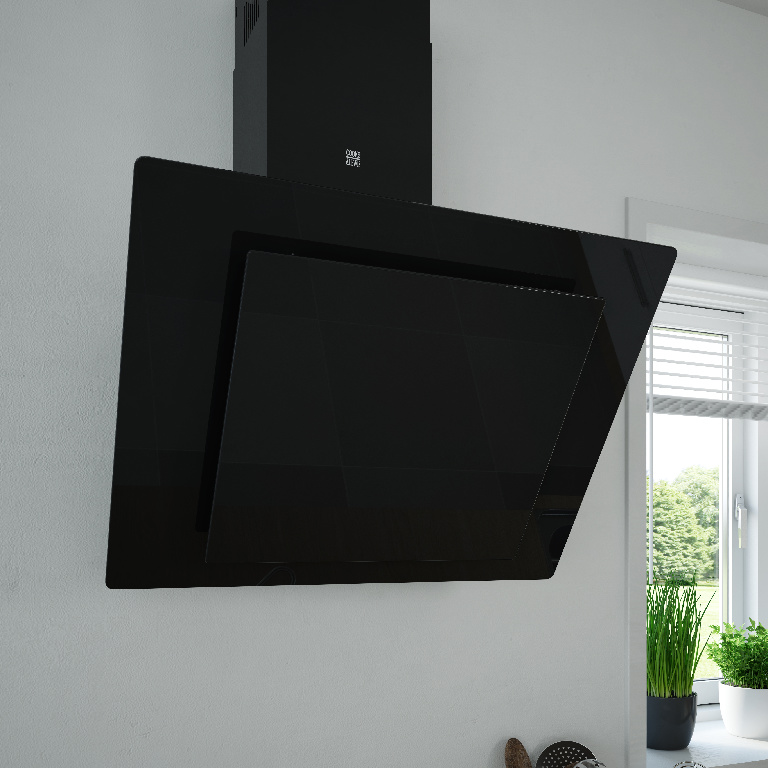 Hota decorativa Cooke & Lewis CLAGB60, 1 motor, 569.4 m3/h, L 60 cm, negru