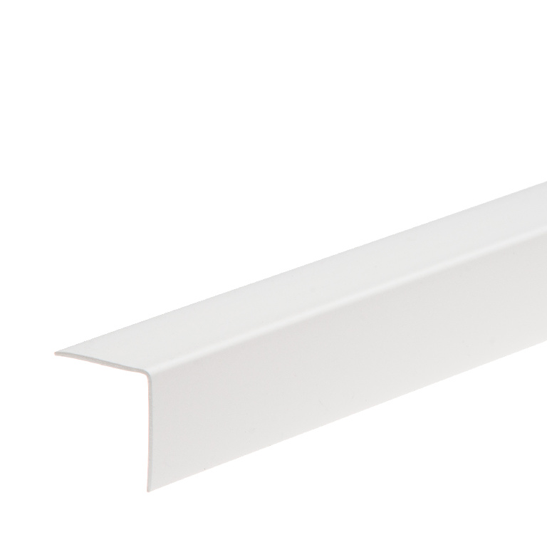 Coltar PVC, 25 x 25 mm, 2.4 m, alb