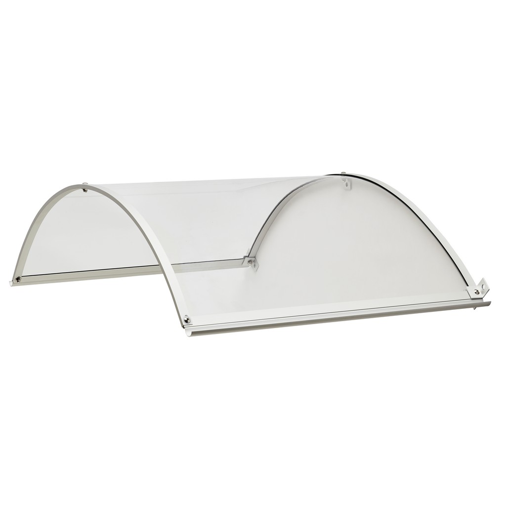 Marchiza fixa GEOM Ramla, aluminiu, 140 x 140 cm, alb