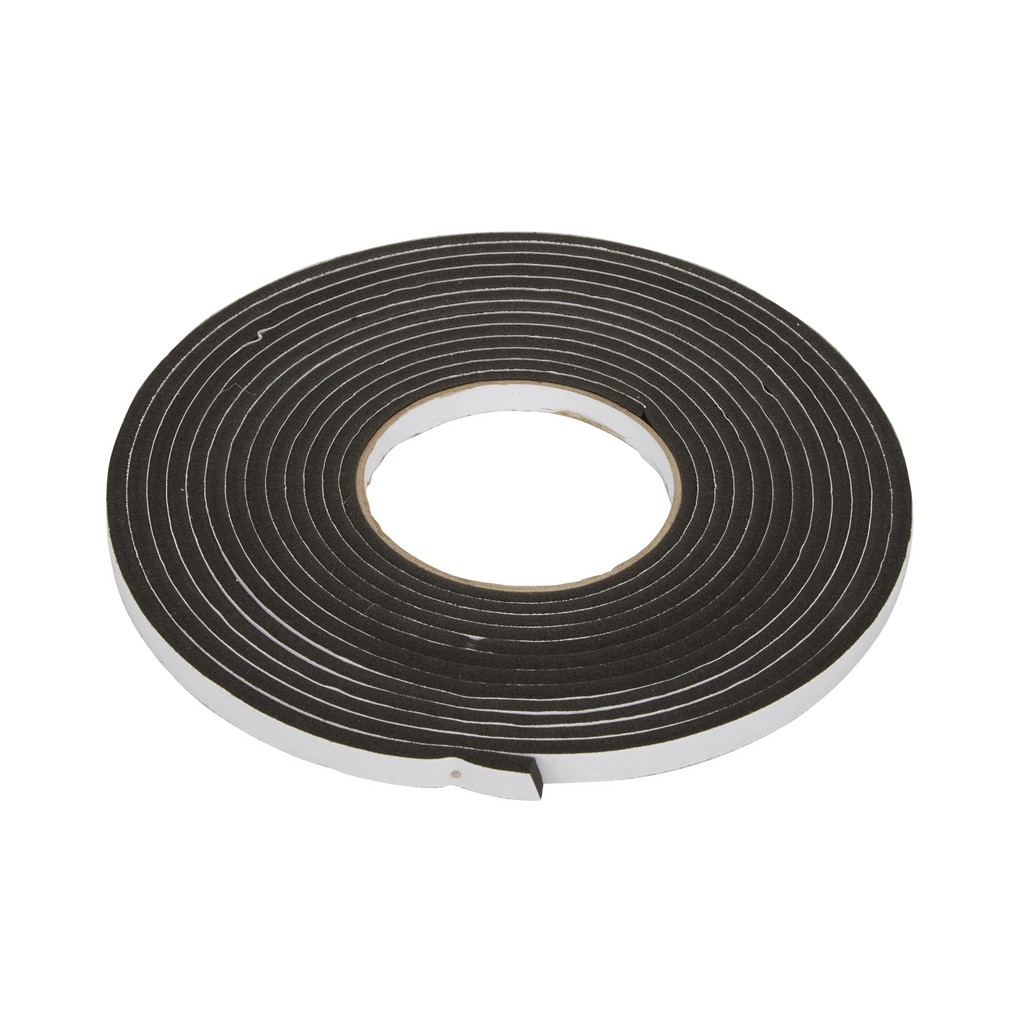 Banda etansare DIALL, spuma, 6 m x 9 mm, negru