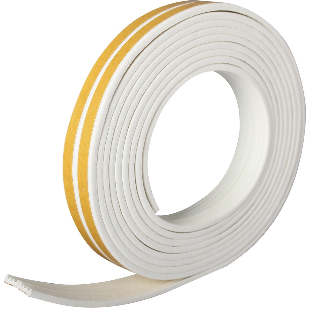 Banda etansare DIALL, cauciuc, 6 m x 9 mm, alb
