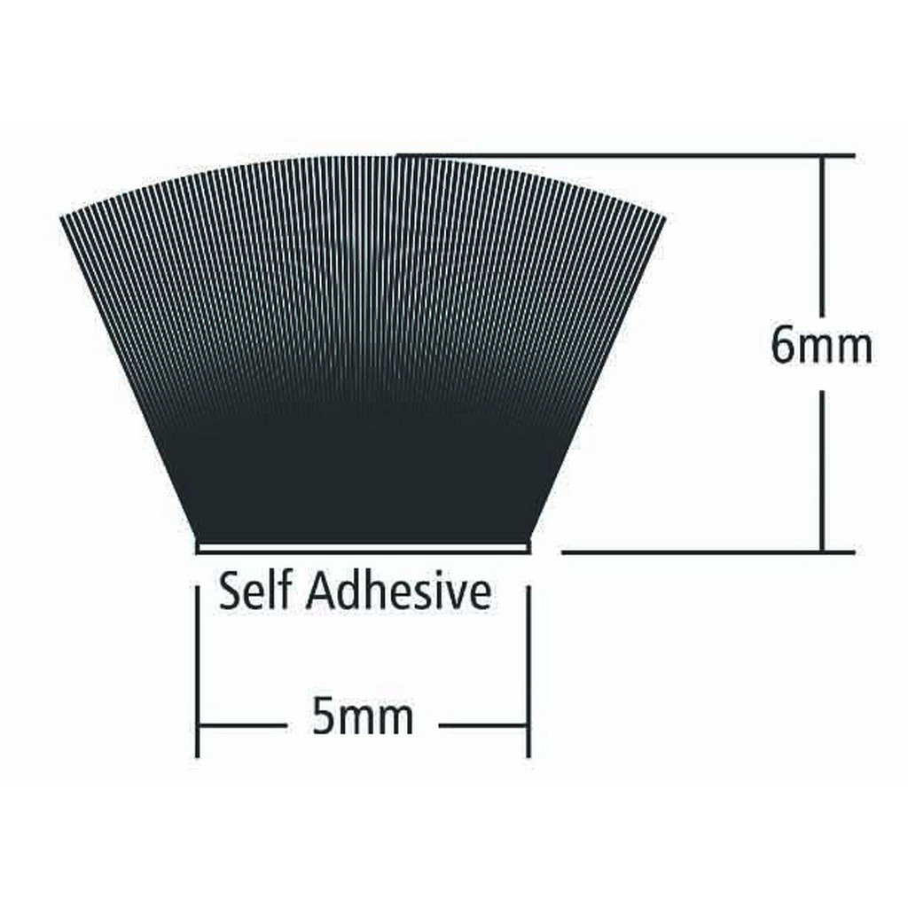 Banda etansare DIALL, plastic, 6 m x 5 mm, gri 