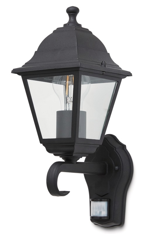 Lampa exterioara cu senzor 1 x 60 W, 19 x 14 x 31 cm, negru Blooma Varennes