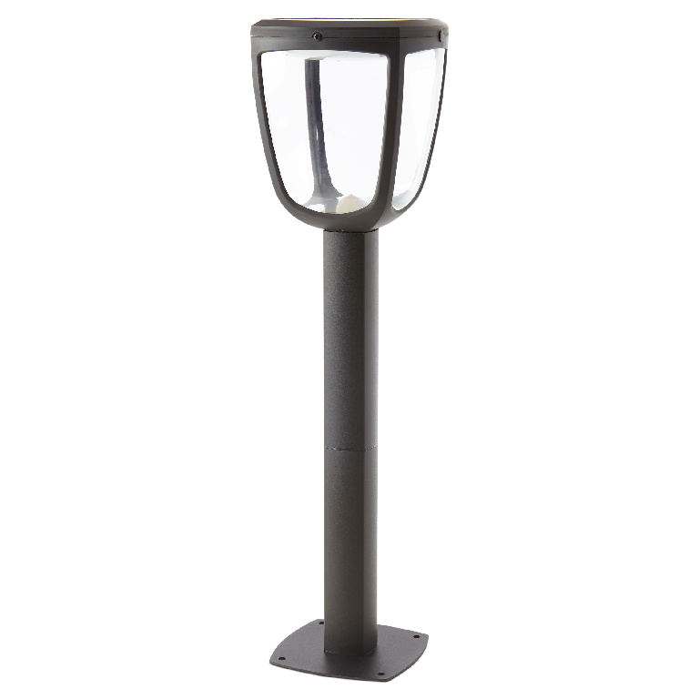 Stalp solar LED BLOOMA Seldovia, 1.9W, 160lm, IP44, senzor de miscare, negru