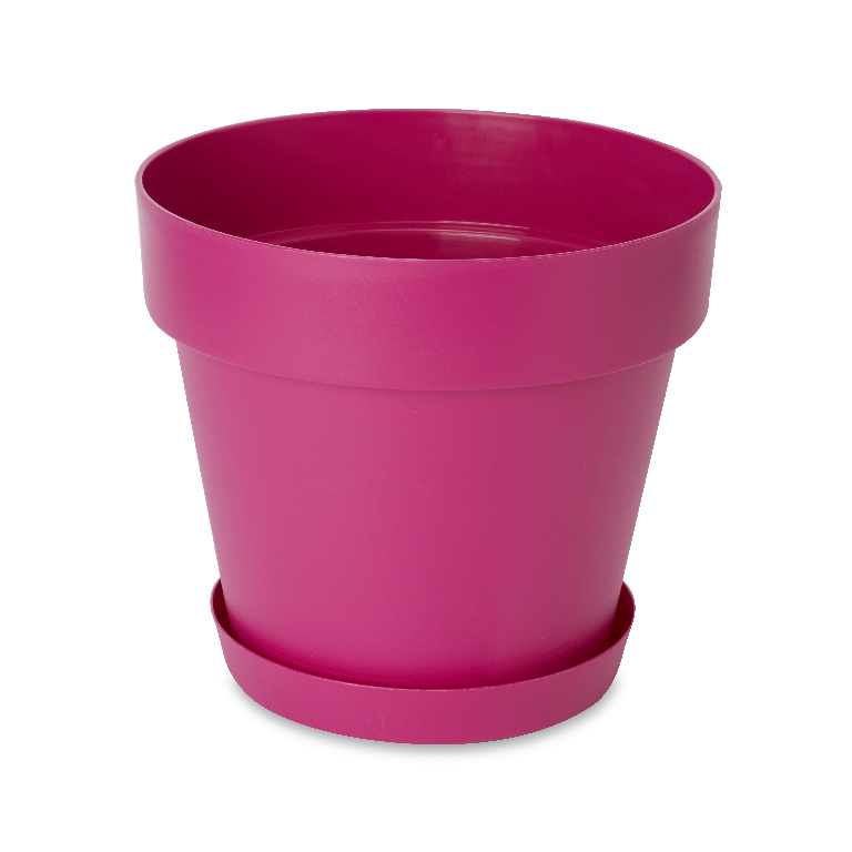 Farfurie ghiveci BLOOMA, plastic, 30 cm, roz