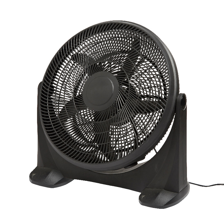 Ventilator de podea, 3 trepte viteza, D 50 cm, 90W, negru