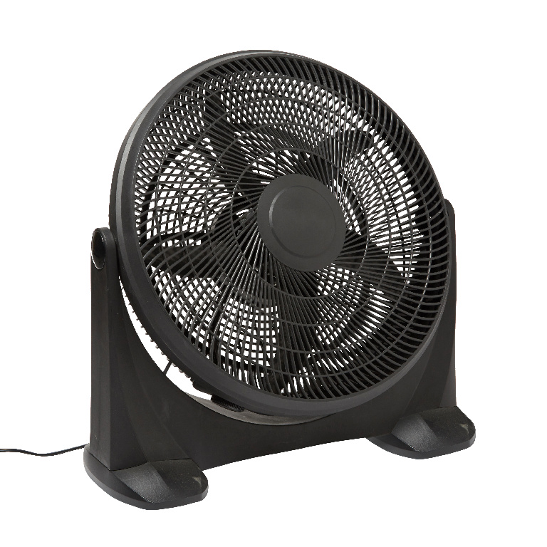 Ventilator de podea, 3 trepte viteza, D 50 cm, 90W, negru