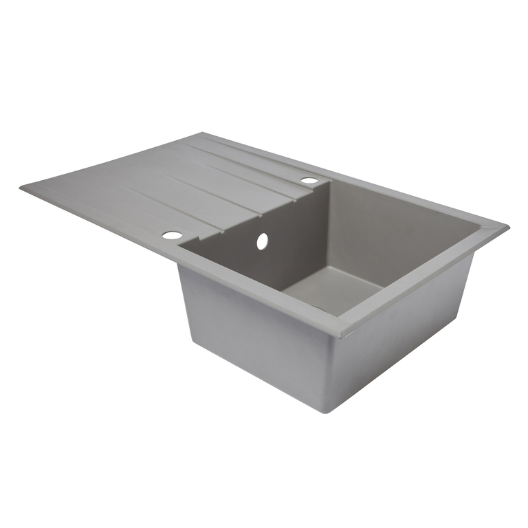 Chiuveta bucatarie COOKE % LEWIS Ising, 1 cuva, picurator reversibil, compozit, gri
