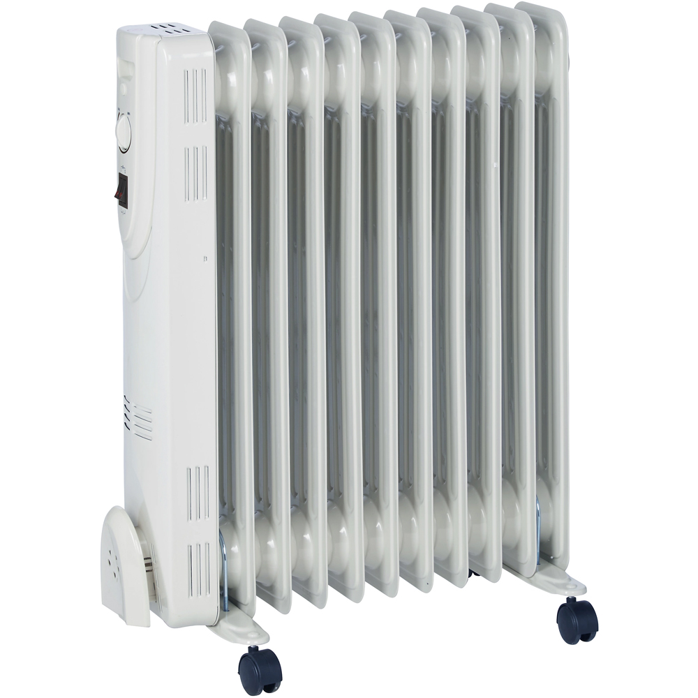 Calorifer electric HD907-11Q, 11 elementi, 3 trepte putere, 2500W, alb