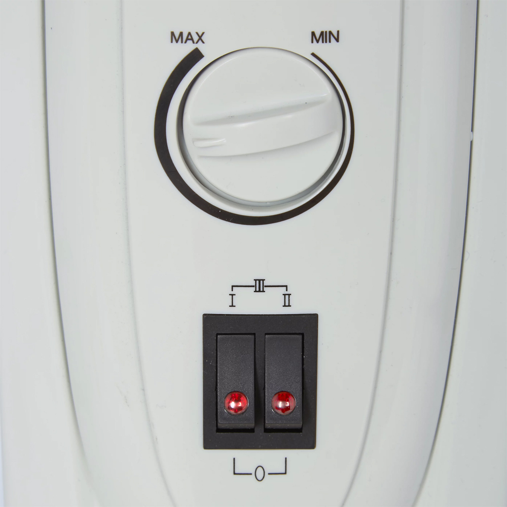 Calorifer electric HD907-11Q, 11 elementi, 3 trepte putere, 2500W, alb