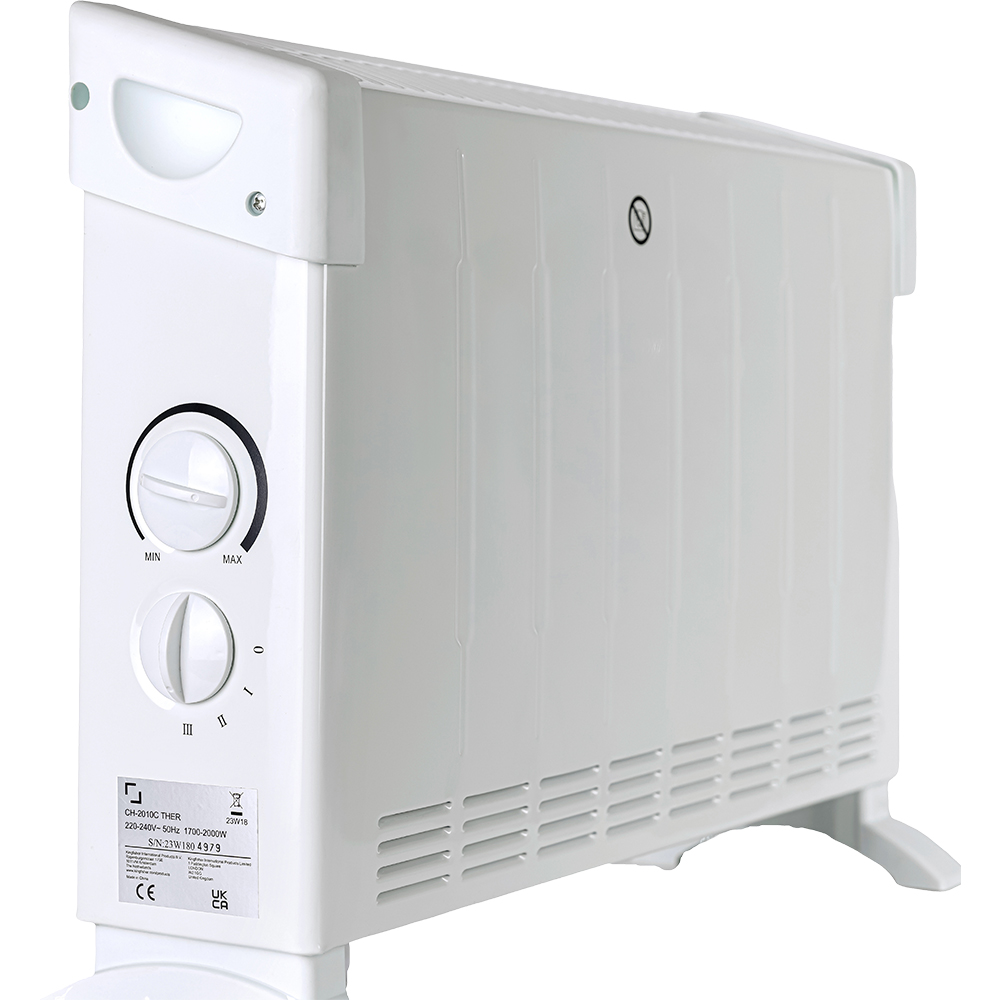 Convector electric de podea CH-2010C Ther, 2000W, 3 trepte, alb
