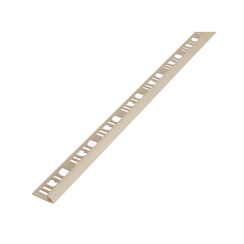 Profil exterior semirotund DIALL, 6 mm, PVC, L2.5 m, PVC, crem
