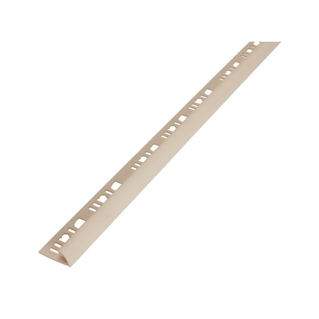 Profil exterior DIALL, PVC, semirotund, 250x2.7 cm, 9 mm, crem
