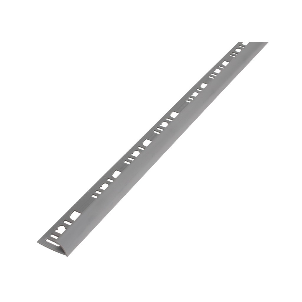 Profil exterior DIALL, PVC, semirotund, 250x2.7 cm, 9 mm, gri