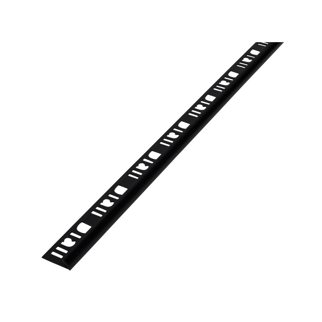 Profil exterior semirotund DIALL, 6 mm, PVC, L2.5 m, PVC, negru