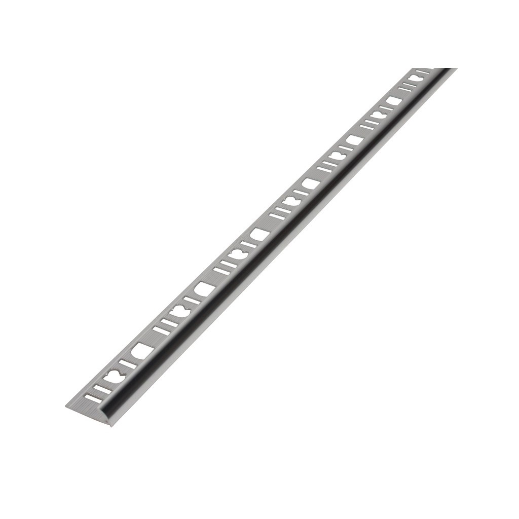 Profil exterior semirotund DIALL, 6 mm x 2.5 m, aluminiu, argintiu