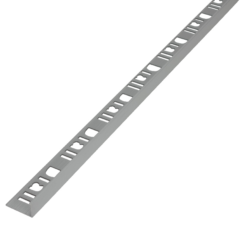 Profil drept, 12.5 mm, aluminiu, argintiu mat