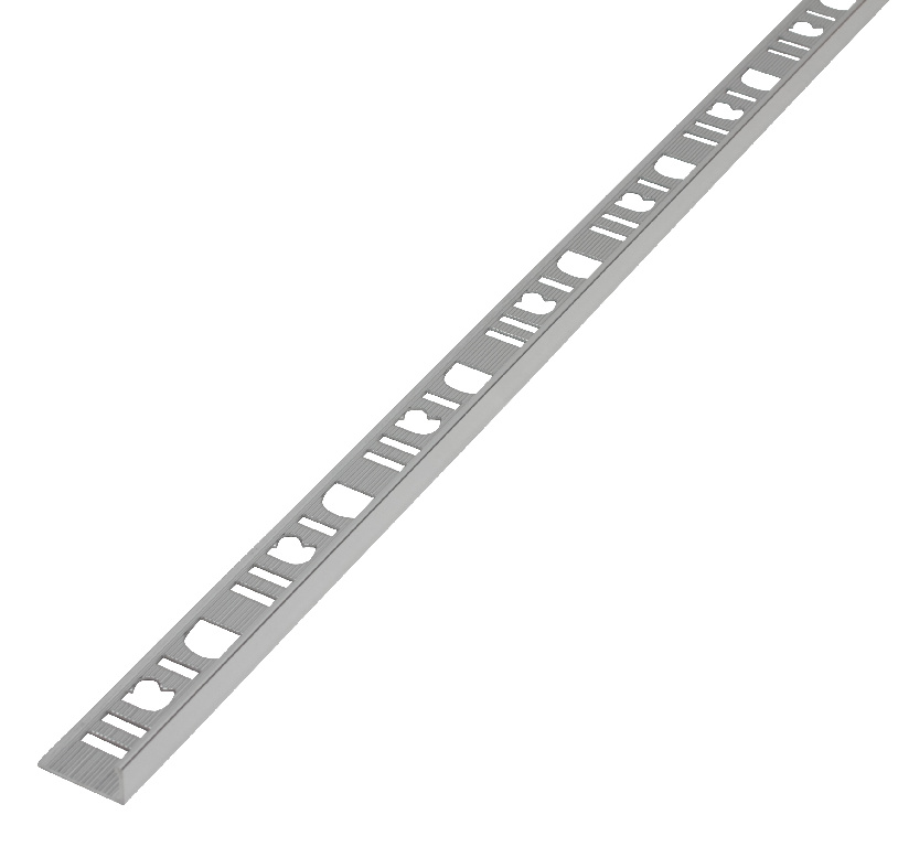 Profil drept, 8 mm, aluminiu, crom  Diall