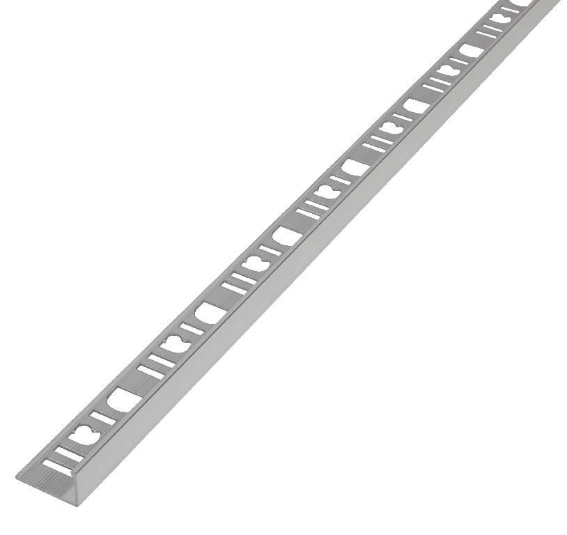 Profil drept, 12.5 mm, aluminiu, crom