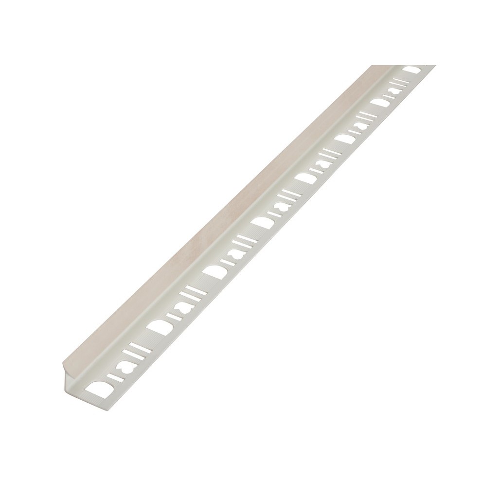 Profil interior semirotund DIALL, 9 mm, PVC, L2.5 m, PVC, crem deschis marmorat