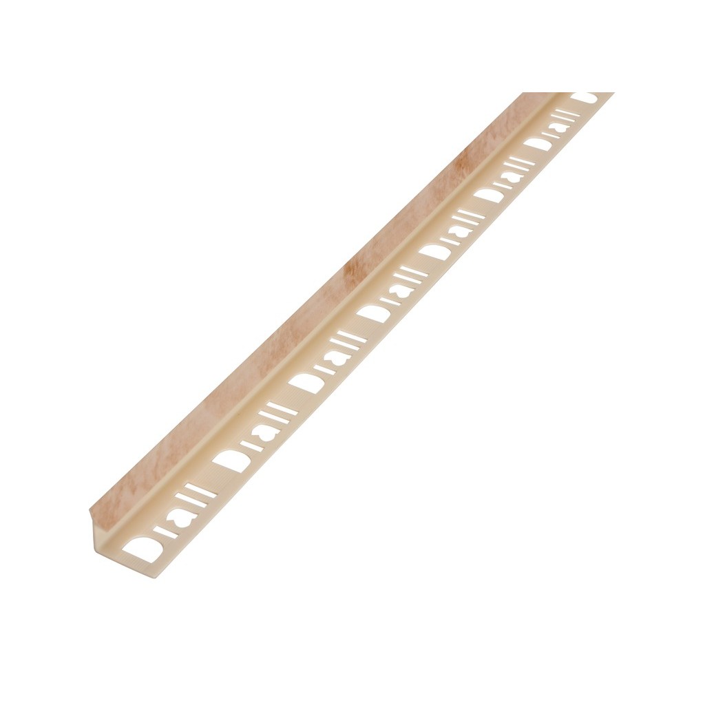 Profil interior semirotund DIALL, 9 mm, PVC, L2.5 m, PVC, crem maro deschis marmorat