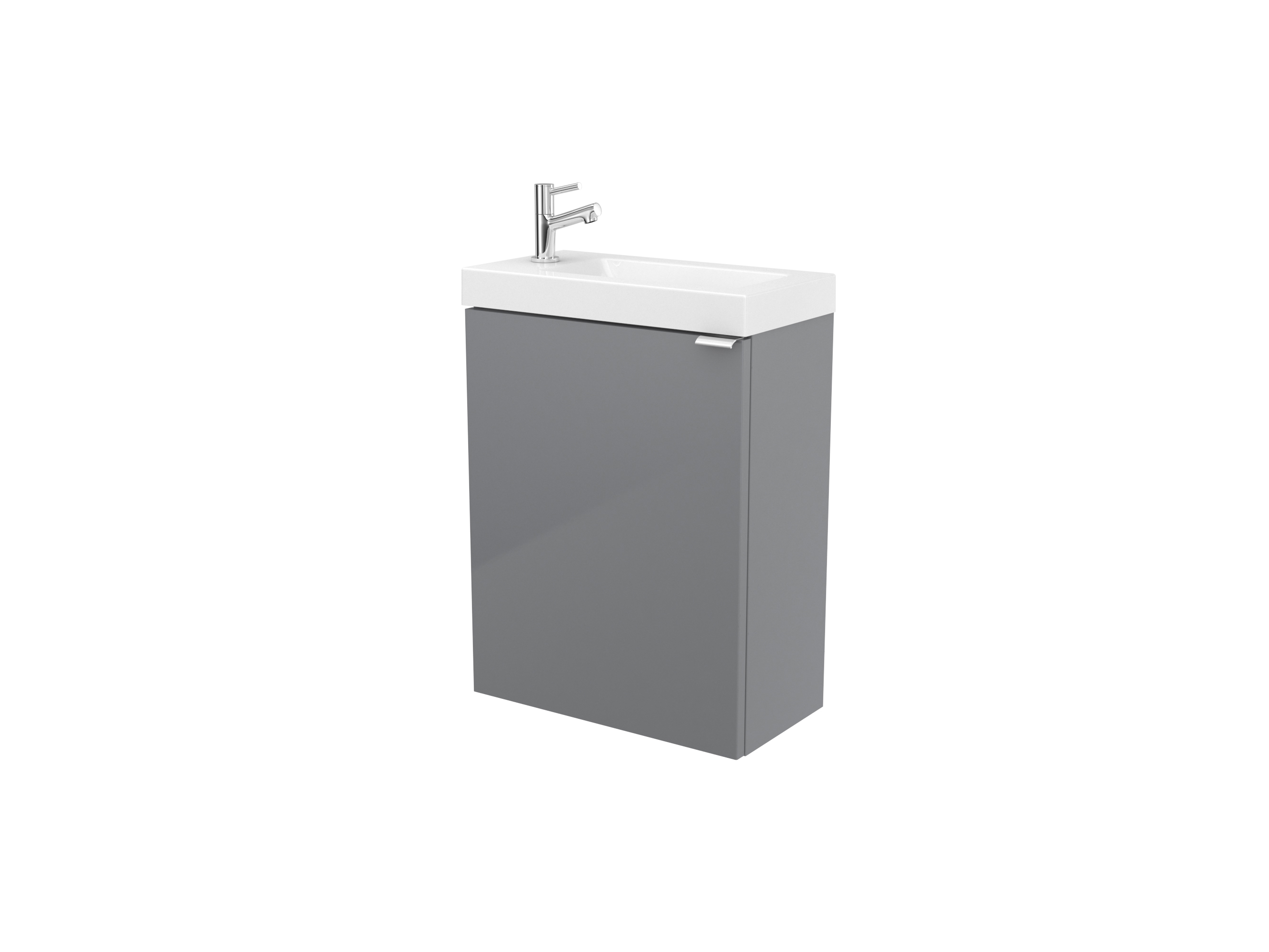 Masca lavoar GoodHome Imandra, suspendata, 44 x 23 x 55 cm, gri