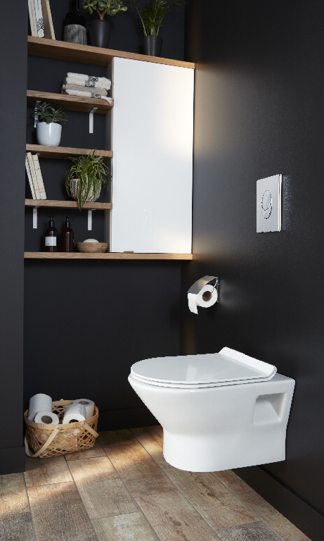 Dulap baie GoodHome Imandra, suspendat, 40 x 15 x 90 cm, alb
