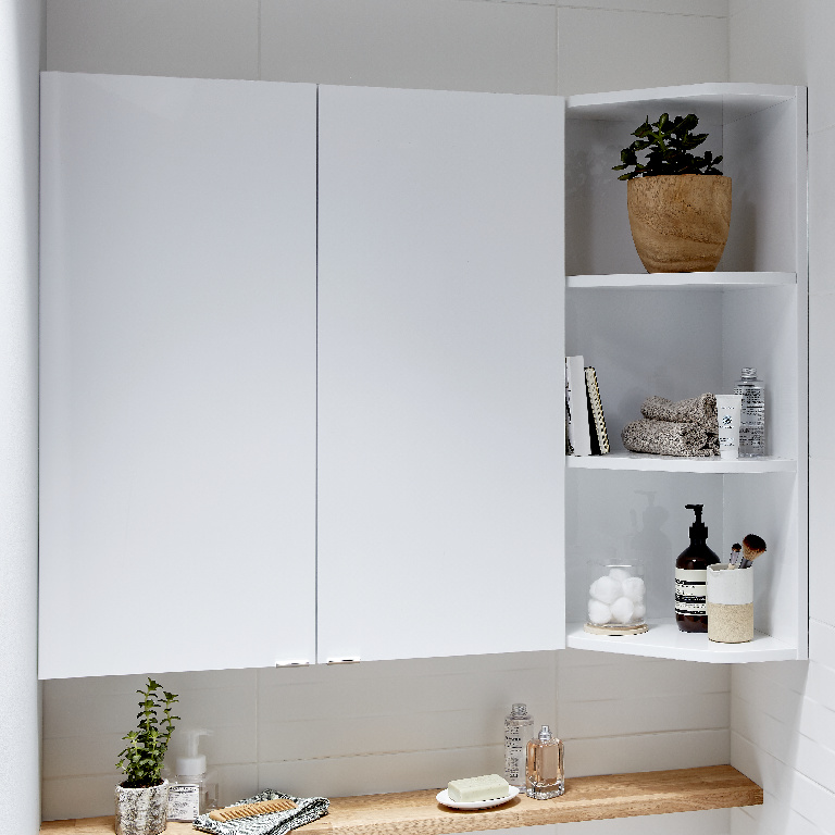 Dulap baie GoodHome Imandra, suspendat, 40 x 15 x 90 cm, alb